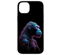 Half Monkey Lover Robotic Cyborg Ape AI Robots Tech Primates Case for iPhone 14 Plus