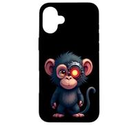 Half Monkey Lover Robotic Cyborg Ape AI Robots Tech Primates Case for iPhone 16 Plus