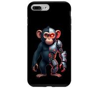 Half Monkey Lover Robotic Cyborg Ape AI Robots Tech Primates Case for iPhone 7 Plus/8 Plus