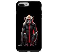 Half Monkey Lover Robotic Cyborg Ape AI Robots Tech Primates Case for iPhone 7 Plus/8 Plus