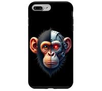 Half Monkey Lover Robotic Cyborg Ape AI Robots Tech Primates Case for iPhone 7 Plus/8 Plus