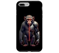 Half Monkey Lover Robotic Cyborg Ape AI Robots Tech Primates Case for iPhone 7 Plus/8 Plus