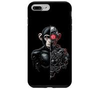 Half Monkey Lover Robotic Cyborg Ape AI Robots Tech Primates Case for iPhone 7 Plus/8 Plus