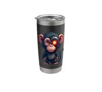 Half Monkey Lover Robotic Cyborg Ape AI Robots Tech Primates Stainless Steel Insulated Tumbler