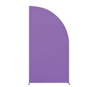 Half Moon Arch Backdrop Cover, Half Moon Arch Backdrop Stand Cover, Backdrop Arch Cover Spandex Fitting Backdrop Cover, for Wedding Baby Shower Party Decorations (101x202cm(6.6ft),Purple)