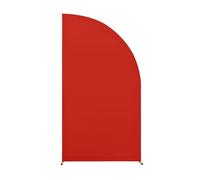 Half Moon Arch Backdrop Cover, Half Moon Arch Backdrop Stand Cover, Backdrop Arch Cover Spandex Fitting Backdrop Cover, for Wedding Baby Shower Party Decorations (77x77cm(2.5ft),Red)