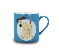 Half Moon Bay Aardman Wallace and Gromit Coffee Mug, Illustrated Dog Character Classic British Cartoon Tea Cup, 12.5 Ounce Ceramic Gromit Teal