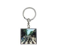 Half Moon Bay Abbey Road - The Beatles - Multicolor 1.5 Inch Zinc Alloy Metal/Enamel Square Novelty Keychain, Abbey Road Multicolor, 1.5 Inch