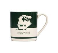 Half Moon Bay | Agatha Christie | Murder on the Orient Express Mug | Green Stoneware Coffee Cup 310ml | Premium Literary Collection | Elegant Birthday, Teacher or Summer Gift