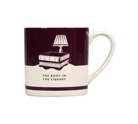Half Moon Bay | Agatha Christie | The Body in the Library | Ceramic Mug 310ml | Official Merchandise | Coffee Tea Cup and Desk Accessory | Gifts for Mystery Fans and Bibliophiles