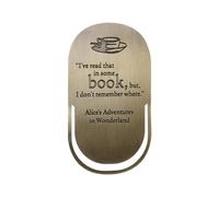 Half Moon Bay Alice in Wonderland Metal Bookmark | Book Markers for Women & Teacher | Alice in Wonderland Gifts & Gifts for Book Lovers | Reading Accessories & Bookish Gifts