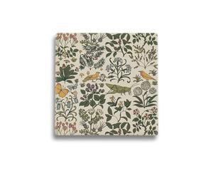 Half Moon Bay Apothecary's Garden by ACS Voysey 4 Inch Square Ceramic Stoneware Single Beverage Drink Coaster