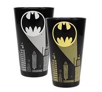 Half Moon Bay Batman | Cold Changing Glass | Bat Signal | 450ml | Officially Licensed, Multicolour, 136663