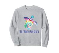 Half Moon Bay Beach BOHO Batik Tie Dye Loggerhead Turtle Sweatshirt