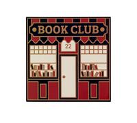 Half Moon Bay | Book Club | Shaped Pocket Notebook | Premium Literary Range | Compact Square Journal and Reading Log | Gifts for Book Lovers