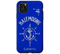 Half Moon Bay CA Compass Rose, Marine, Nautical, Sailng Case for iPhone 11 Pro Max