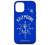 Half Moon Bay CA Compass Rose, Marine, Nautical, Sailng Case for iPhone 12/12 Pro