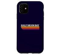 Half Moon Bay California Retro Graphic - Half Moon Bay CA Case for iPhone 11