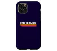 Half Moon Bay California Retro Graphic - Half Moon Bay CA Case for iPhone 11 Pro