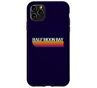 Half Moon Bay California Retro Graphic - Half Moon Bay CA Case for iPhone 11 Pro Max