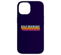 Half Moon Bay California Retro Graphic - Half Moon Bay CA Case for iPhone 14