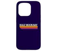 Half Moon Bay California Retro Graphic - Half Moon Bay CA Case for iPhone 15 Pro