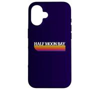 Half Moon Bay California Retro Graphic - Half Moon Bay CA Case for iPhone 16