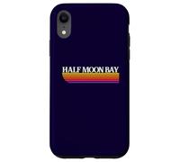 Half Moon Bay California Retro Graphic - Half Moon Bay CA Case for iPhone XR