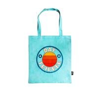 Half Moon Bay Day Tripper - The Beatles - Arctic Blue 16.5 x 15 Inch 100% Recycled Cotton Reusable Grocery Shopping Bag, Day Tripper Blue, 16.5 x 15 Inch