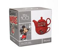 Half Moon Bay - Disney Mickey Mouse Tea for One Set - Tea Set - Tea Cup - Disney Teapot - Disney Home - One Cup Teapot - Mickey Mouse Kitchen Accessories