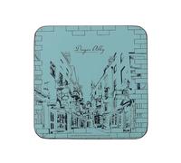 Half Moon Bay | Harry Potter | Diagon Alley Coaster | Blue Hexagonal Ceramic Drinks Coaster | Official Merchandise | Gifts for Women & Girls