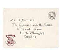 Half Moon Bay Tin Sign Hogwarts Letter – Small Metal Harry Potter Wall Art Bedroom Decor