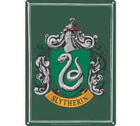 Half Moon Bay | Harry Potter Wall Art | Slytherin Crest Tin Signs | Harry Potter Posters For Bedroom | Harry Potter Bedroom Decor & Boys Bedroom Accessories | Metal Harry Potter Bedroom Wall Art