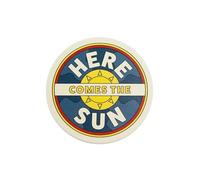 Half Moon Bay Here Comes The Sun - The Beatles - Multicolor 4 Inch Stoneware Drink Beverage Coaster