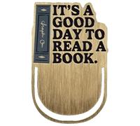 Half Moon Bay | It's A Good Day to Read A Book Enamel Paperclip Bookmark | Premium Literary Range | Bookshelf Collection Zinc Alloy Metal Page Keeper | Gifts for Book Lovers