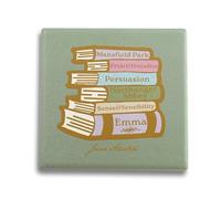 Half Moon Bay Jane Austen Coaster Single Ceramic - Jane Austen | Cork Backed Coaster | Tableware | Drink Coasters | Home Decor | Official Licensed Merchandise