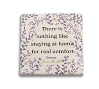Half Moon Bay Jane Austen Coaster Single Ceramic - Jane Austen | Cork Backed Coaster | Tableware | Drink Coasters | Home Decor | Official Licensed Merchandise