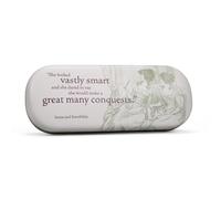Half Moon Bay Great Many Conquests - Sense and Sensibility - Jane Austen - Green/Maroon 6.5 x 2.7 Inch Polyurethane Eyeglass Protective Hard Case, Green/Maroon, 6.5 x 2.7 Inch