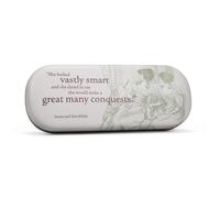 Half Moon Bay | Jane Austen | Sense and Sensibility Glasses Case | Pastel Sage & Maroon Eyeglass Protective Hard Shell | Premium Literary Range | Gift for Bookworms & Women