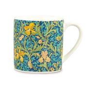 Half Moon Bay | John H. Dearle | Iris | 310ml Ceramic Mug | Arts and Crafts Collection | Compact Tea & Coffee Cup | Elegant Birthday, Christmas or Everyday Gift for Design Lovers