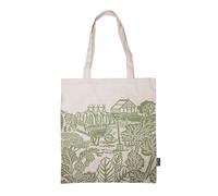 Half Moon Bay | Kate Heiss | In The Allotment | Sage Green Country Garden Tote Bag | Official Merchandise | Reusable Recycled Cotton Shopper | Gift for Gardeners and Nature Lovers