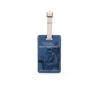 Half Moon Bay Little Things Infinitely Most Important - Sherlock Holmes - Blue 6.5 x 2.3 Inch PU Leather Suitcase Luggage Travel Bag Tag