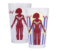 Half Moon Bay Marvel - Glassware - Captain Marvel Cold Changing Glass, Multicoloured