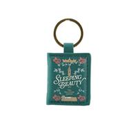 Half Moon Bay Mini-Book Inspired Keyring With Fairy Tale Design, Keychain Accessory for Backpacks, Bags, and Purses 1.5 x 2 Inch Faux Leather Sleeping Beauty