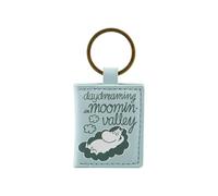 Half Moon Bay | Moomins | Daydreaming in Moominvalley Mini-Book Keyring | Pastel Blue Faux Leather Keychain 1.5x2" | Official Merchandise | Whimsical Birthday, Cozy Teacher or Summer Gift