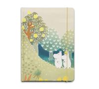 Half Moon Bay | Moomins | Moomintroll Forest A5 Hardcover Notebook | Green FSC Paper Lined Journal with Elastic Band | Official Merchandise | Whimsical Birthday, Cozy Teacher or Summer Gift
