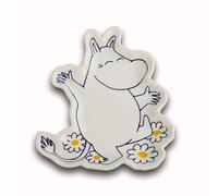 Half Moon Bay | Moomins | Moomintroll Shaped Ceramic Trinket Dish | White 16cm Jewellery Ring Tray with Daisy Flowers | Official Merchandise | Whimsical Birthday, Cozy Teacher or Summer Gift