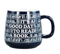 Half Moon Bay Mug Boxed Scandi Shape - It's A Good Day to Read A Book | Ceramic Mug | Tea Coffee Cup | Novelty Gift | Collectible | Official Licensed Merchandise