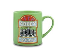 Half Moon Bay Officially Licensed The Beatles Abbey Road Ceramic Coffee Mug Premium 12.5 Oz Lime Green Retro Psych-Pop Tea Cup and Classic Rock Music Fan Gift