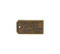 Half Moon Bay Please Look After This Bear Luggage Tag 1.5 Inch Bronze Tone Zinc Alloy Lapel Pin Badge, 1.5 Inch, Zinc, no Gemstone